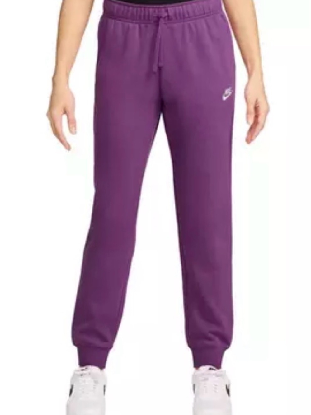 Nike Purple Oversized Fit Mid Rise Sweatpants M